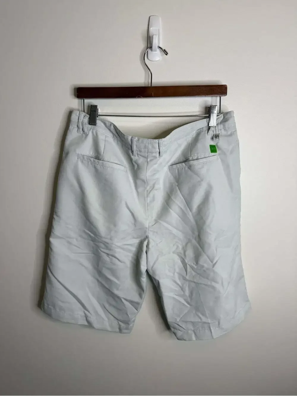 Hugo Boss Light Gray Men's Flat Front Shorts